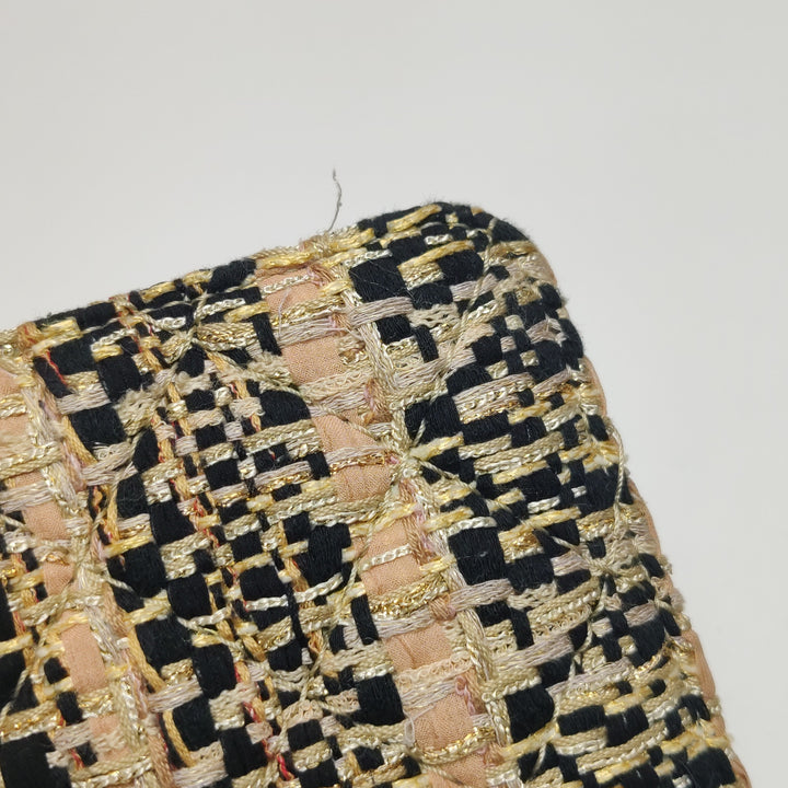 Chanel Beauty Lock Flap In Pink Tweed Bag