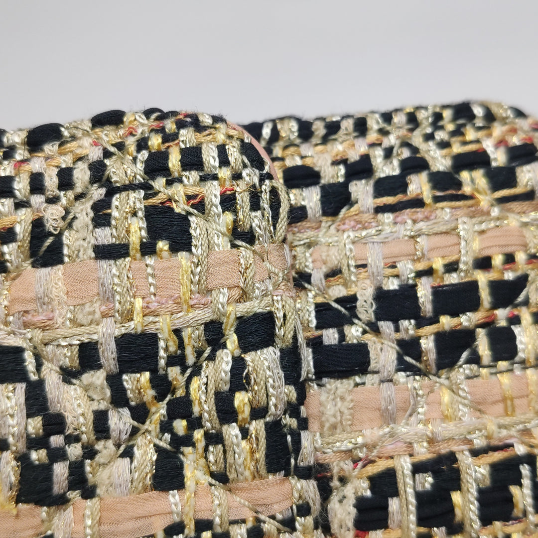 Chanel Beauty Lock Flap In Pink Tweed Bag