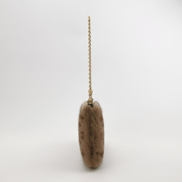 Louis Vuitton Monogram Mink Milla Pochette Vision Gold Hardware