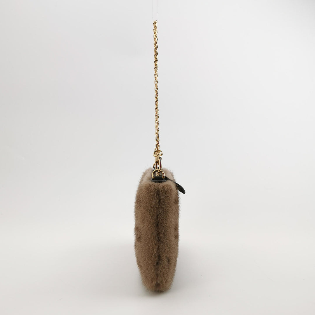 Louis Vuitton Monogram Mink Milla Pochette Vision Gold Hardware