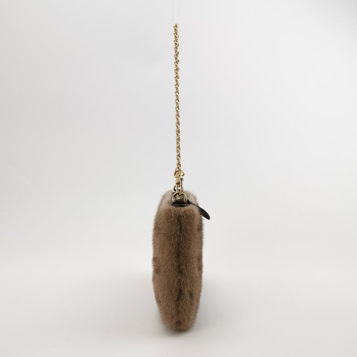 Louis Vuitton Monogram Mink Milla Pochette Vision Gold Hardware