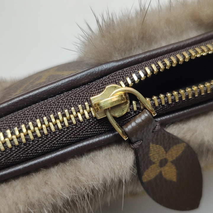 Louis Vuitton Monogram Mink Milla Pochette Vision Gold Hardware