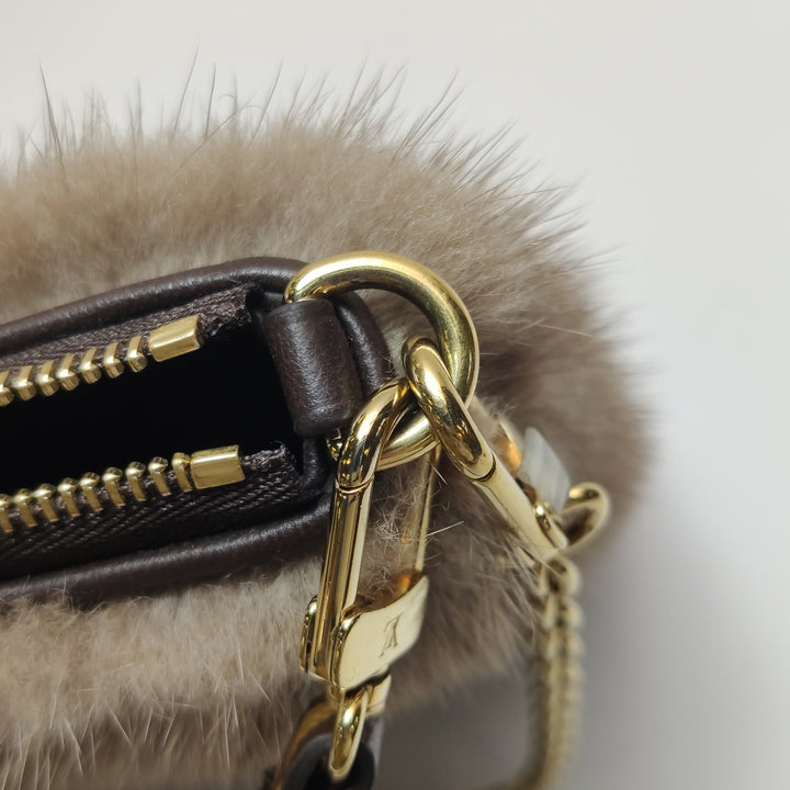 Louis Vuitton Monogram Mink Milla Pochette Vision Gold Hardware