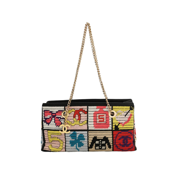 Chanel Precious Symbols Multicolour Needlepoint Bag