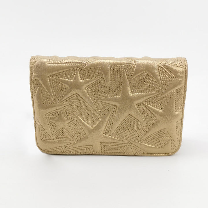 Chanel Wallet on Chain Star Embossed Gold Colour Lambskin