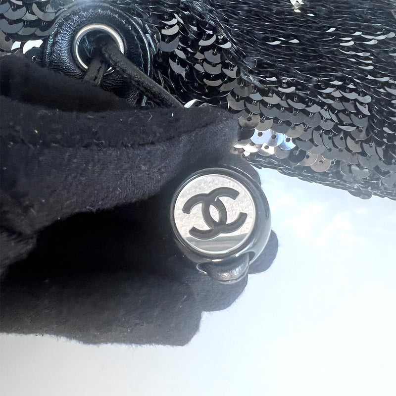 Chanel *Rare* Summer Nights Sequin Drawstring Tote Small