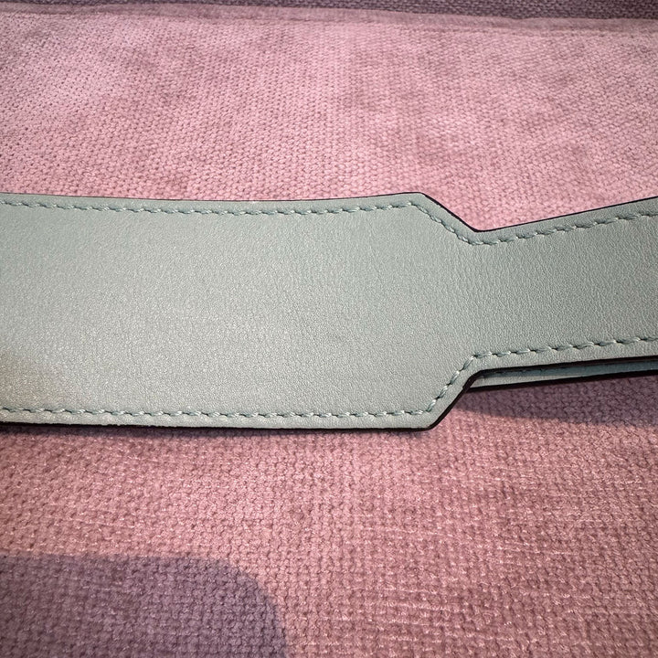 Loewe Medium Gingham Puzzle Bag In Green