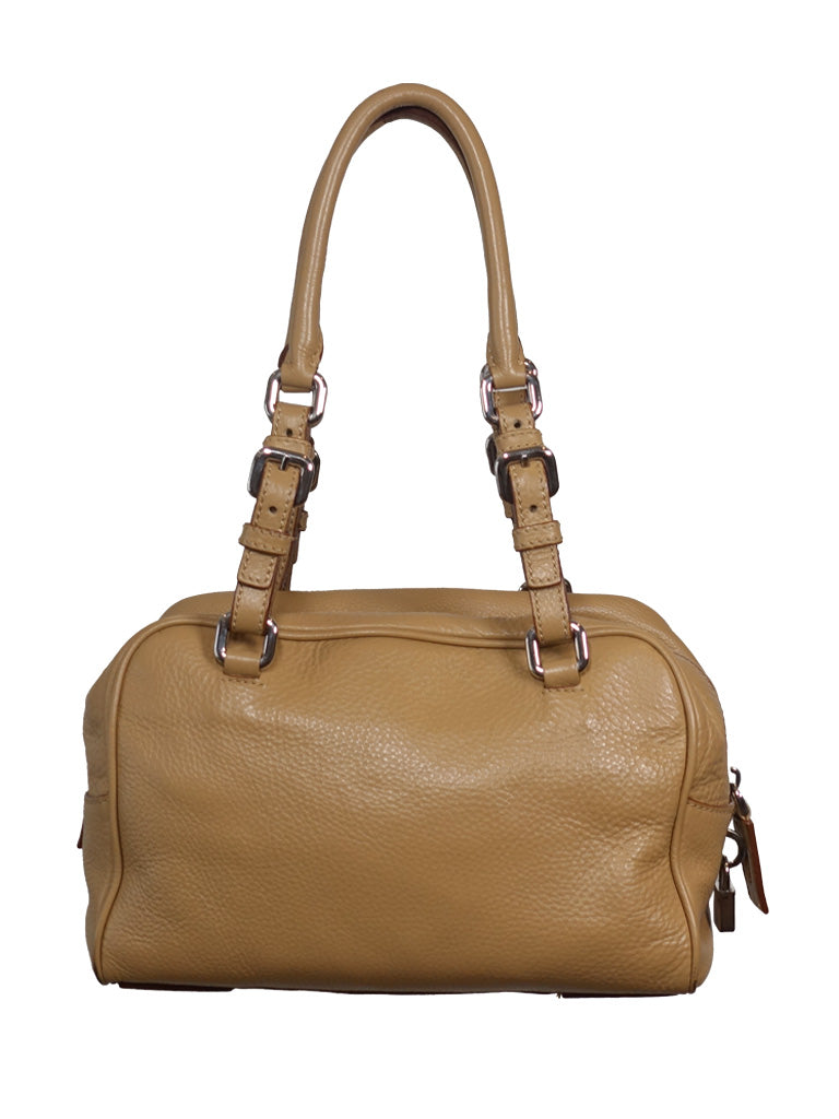 back view of the vintage Prada shoulder bag.
