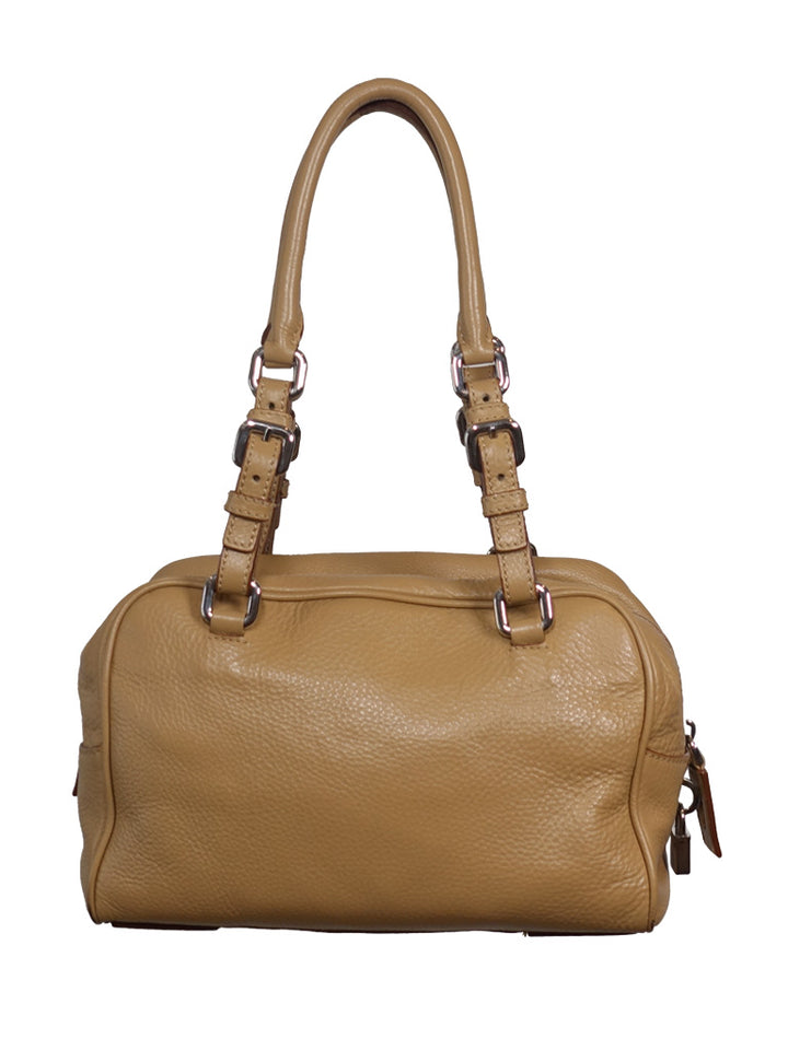 back view of the vintage Prada shoulder bag.