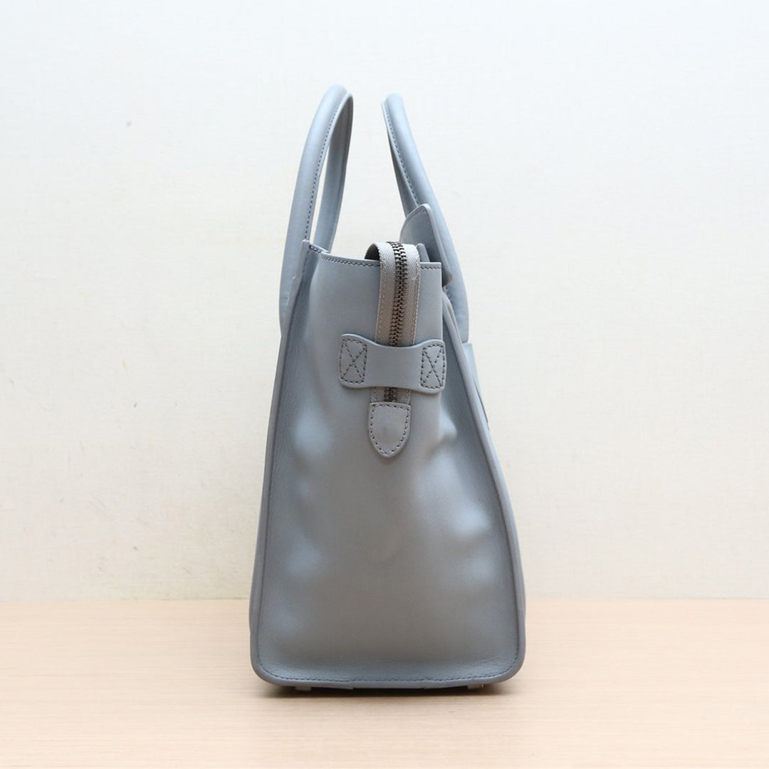 Celine Smooth Calfskin Mini 30 Luggage Light Grey