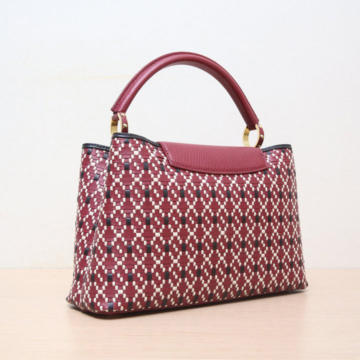 Louis Vuitton Capucines BB Twiny Rouge Bag In Red White Black Gold Hardware