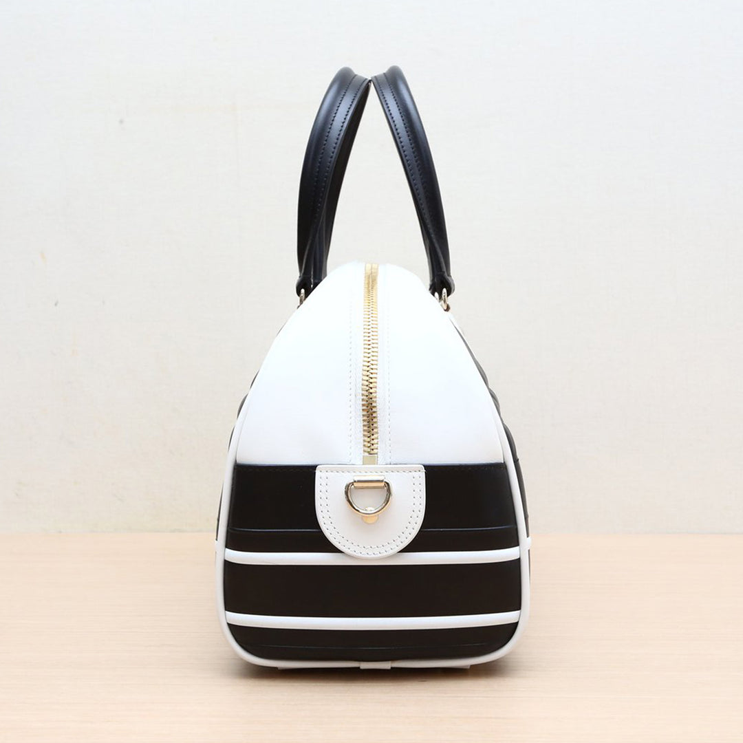 Christian Dior Travel Bag With Shoulder Strap Limited Edition Black White