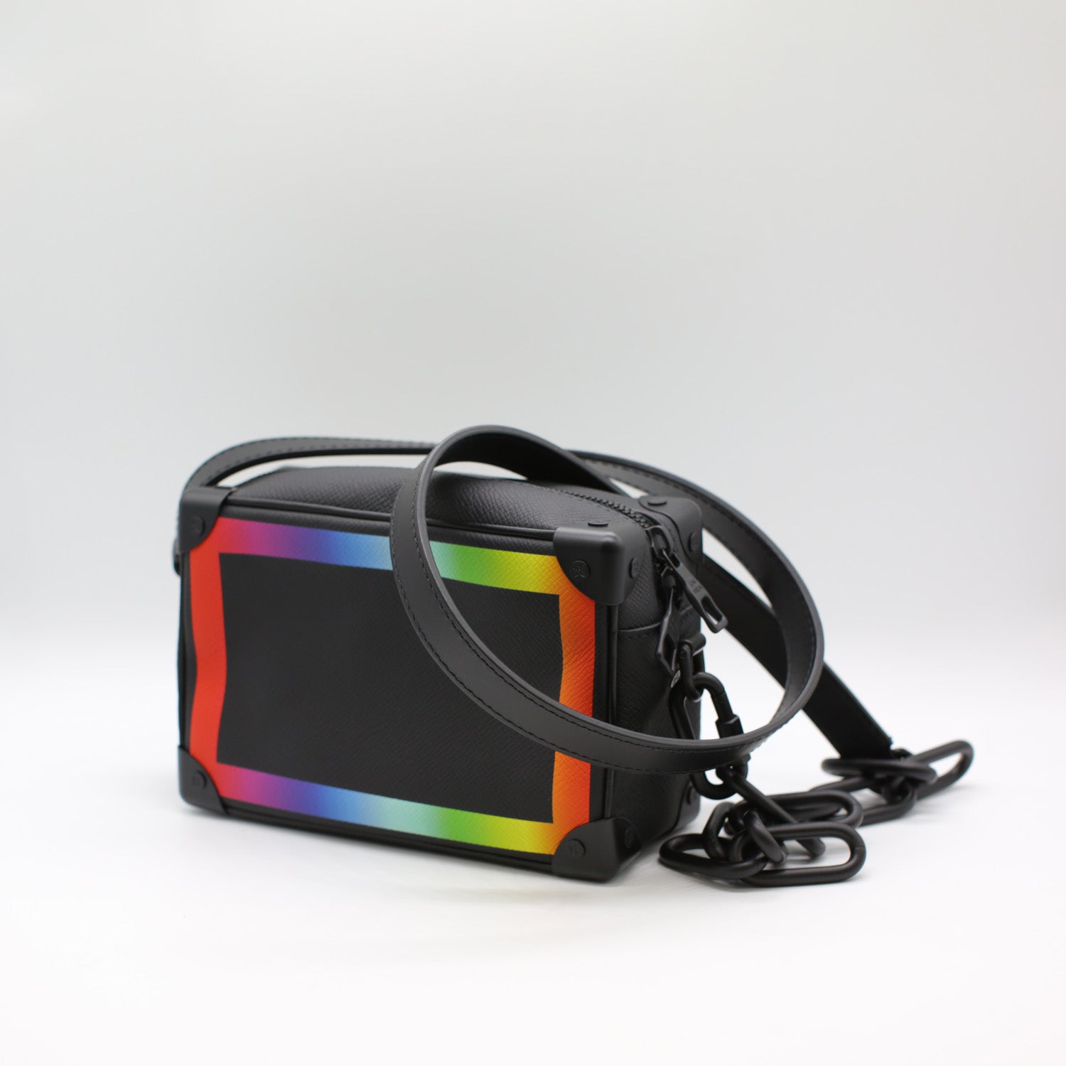 Louis Vuitton Soft Trunk Bag Rainbow Taiga Leather Mini at 1stDibs
