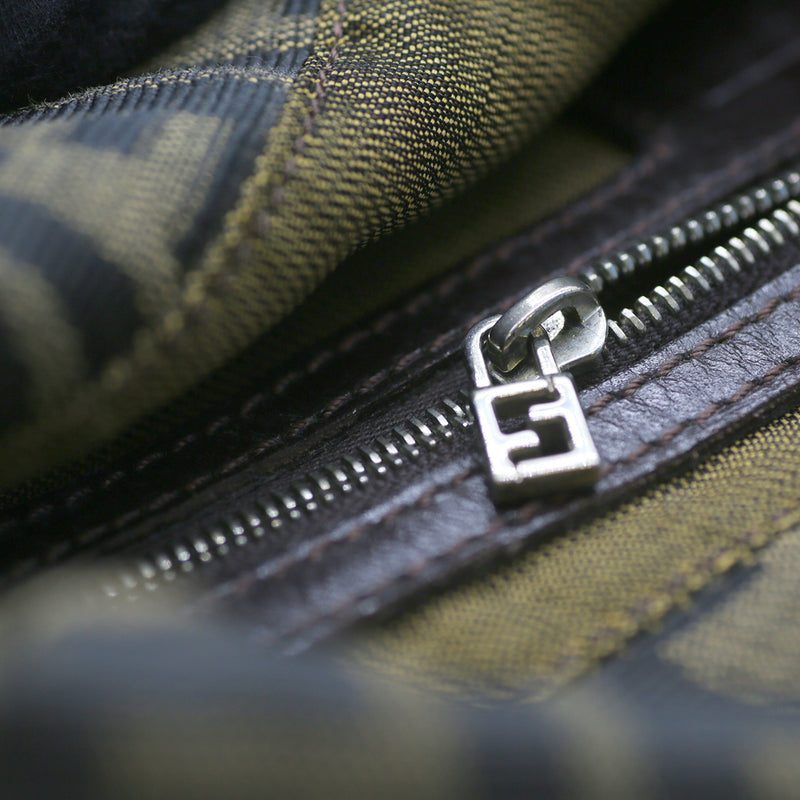 Fendi Vintage Brown Zucca Canvas Mama bag