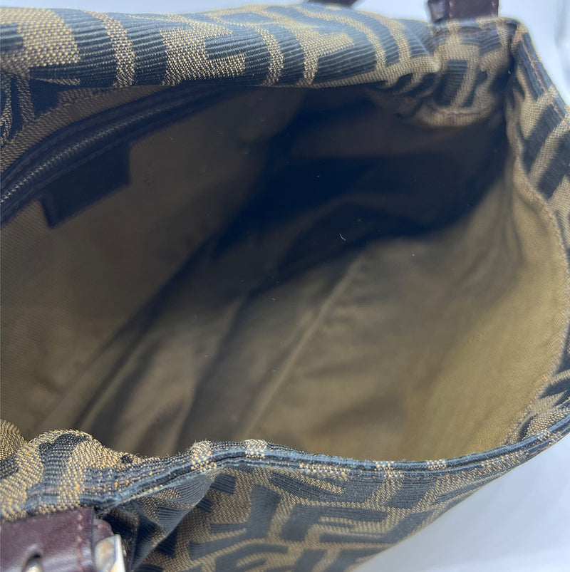 Fendi Vintage Brown Zucca Canvas Mama bag