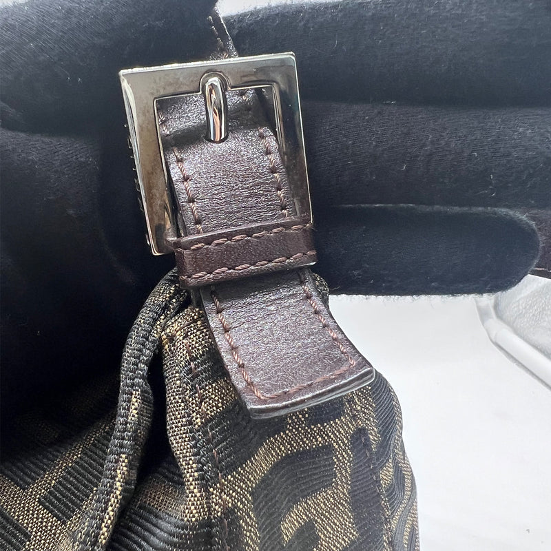 Fendi Vintage Brown Zucca Canvas Mama bag
