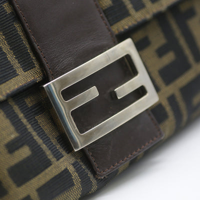 Fendi Vintage Brown Zucca Canvas Mama bag