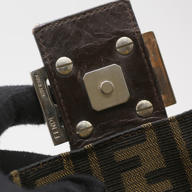 Fendi Vintage Brown Zucca Canvas Mama bag