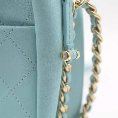 Chanel Casual Trip North South Camera Case In Blue