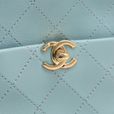 Chanel Casual Trip North South Camera Case In Blue