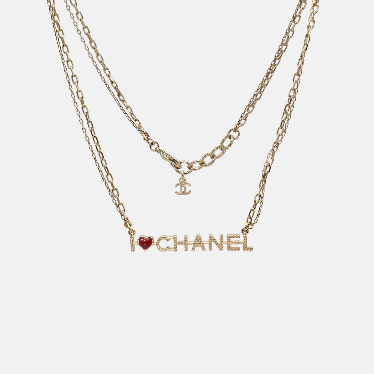 Chanel locket discount necklace