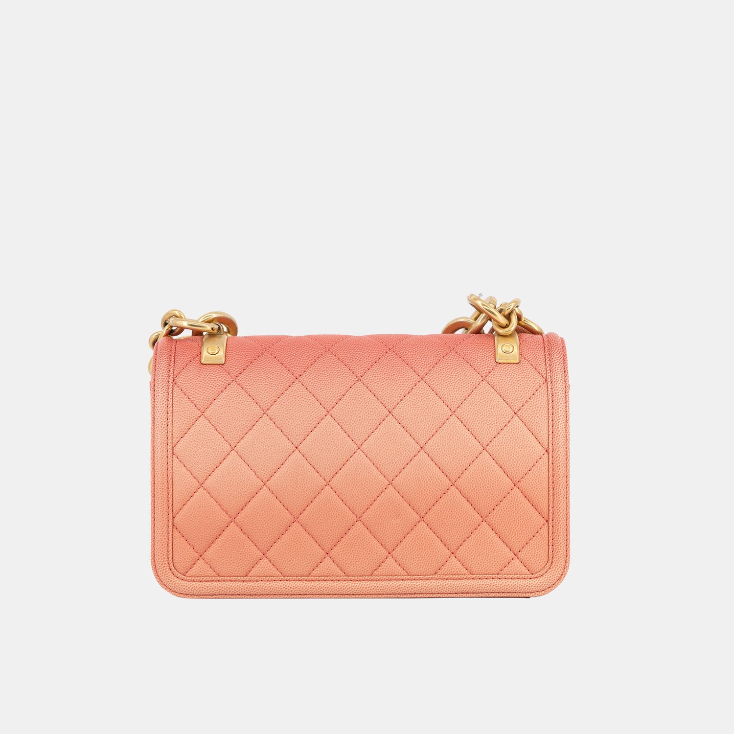 Chanel Sunset on The Sea Flap Bag in Coral Pink Caviar