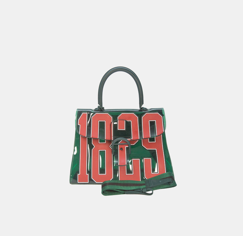 Delvaux Green 1829 Hero Brilliant Vinyl Tote Bag
