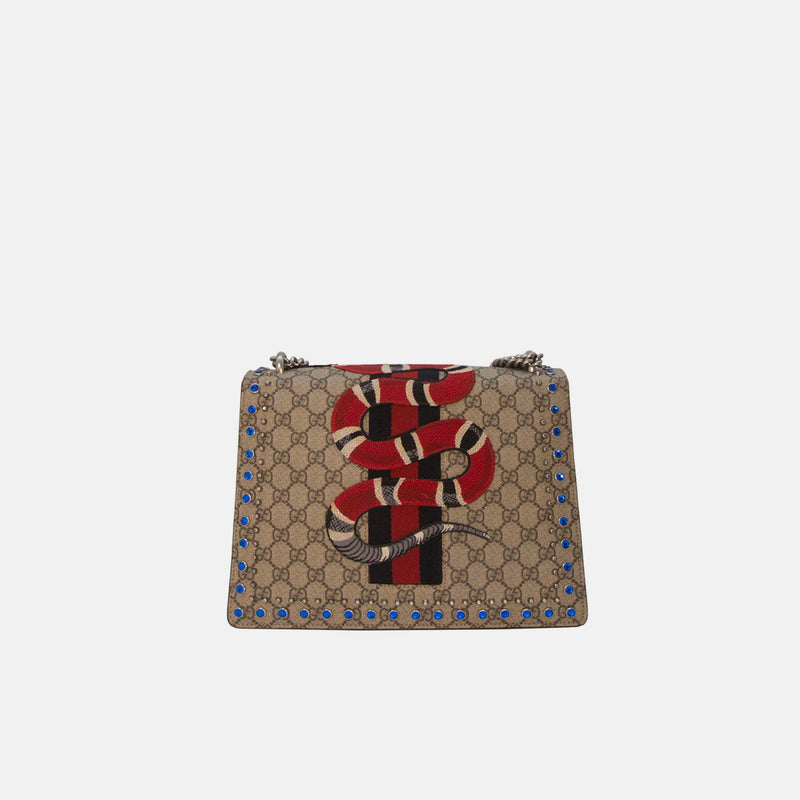 Gucci Beige Dionysus London *Special Edition* Supreme Canvas Shoulder Bag