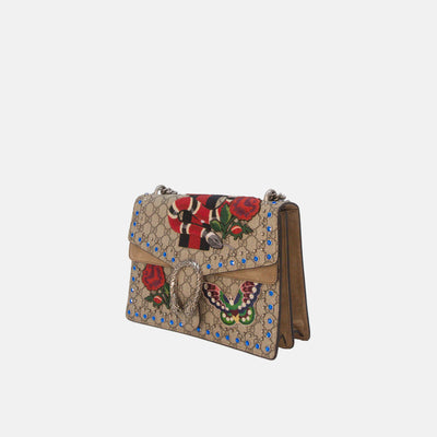 Gucci Beige Dionysus London *Special Edition* Supreme Canvas Shoulder Bag