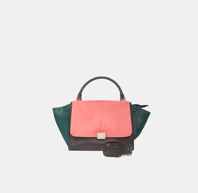 Celine Pink Trapeze Horsehair Tote Bag