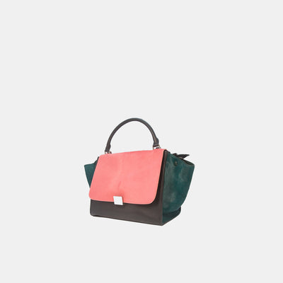 Celine Pink Trapeze Horsehair Tote Bag