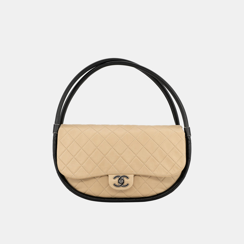 RARE Chanel Nude Lambskin Hula Hoop Bag – Ladybag International