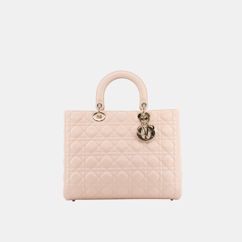 Dior Lady Dior Large Leather Bag