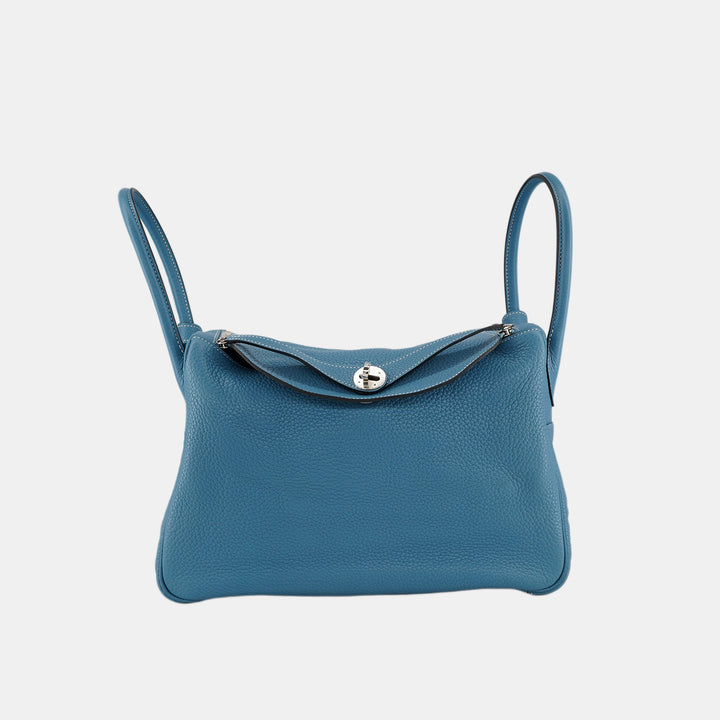 Hermes Lindy 34 Handbag In Blue Square R (2014)