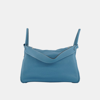 Hermes Lindy 34 Handbag In Blue Square R (2014)