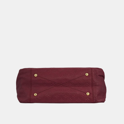 Louis Vuitton Artsy In Red Monogram Empreinte Leather Hobo Bag