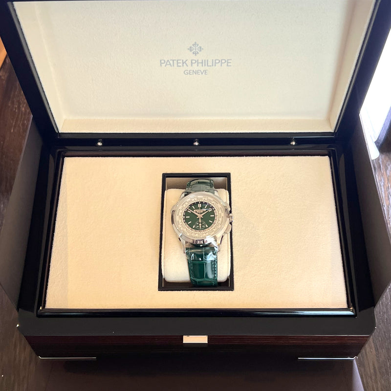 Patek Philippe 5930P-001 World Time Chronograph Green Watch