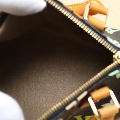 Louis Vuitton x Takashi Murakami mini Speedy bag in black