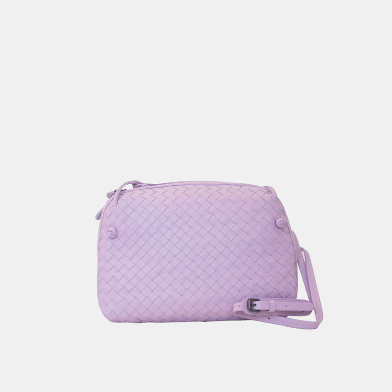 Bottega Veneta Light Purple Nodini Parme Intrecciato Nappa Crossbody Bag