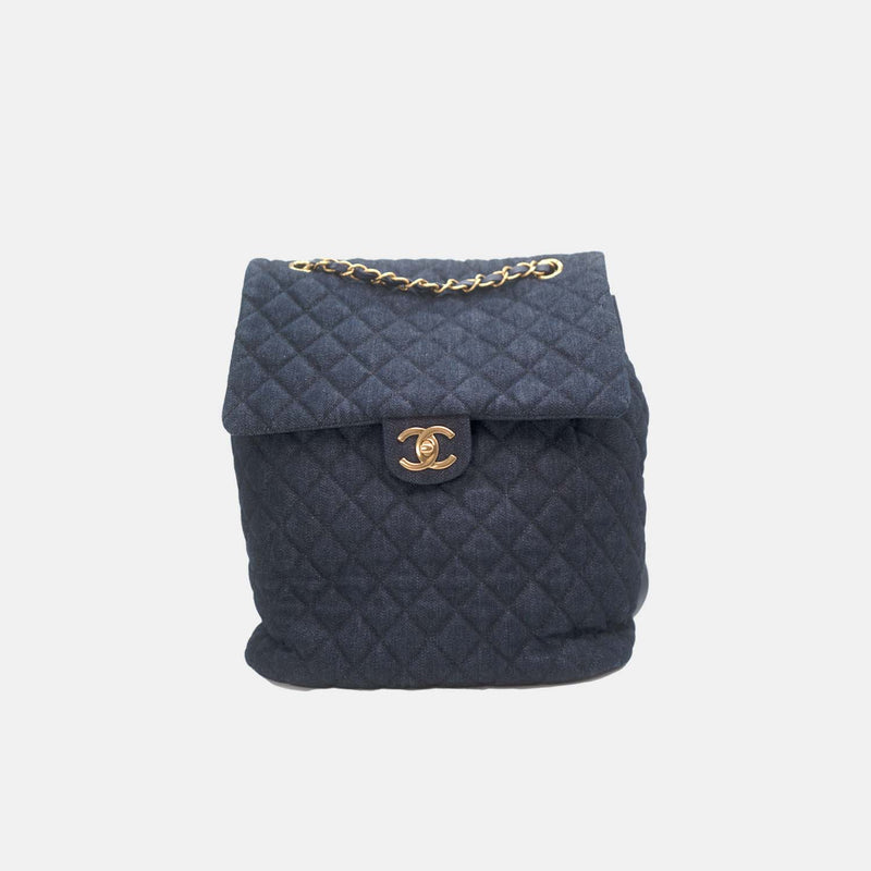 Chanel Quilted Denim Urban Spirit Backpack