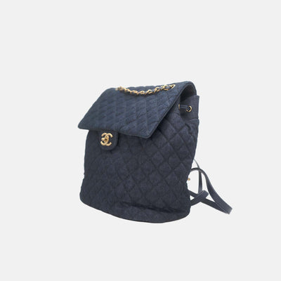 Chanel Quilted Denim Urban Spirit Backpack
