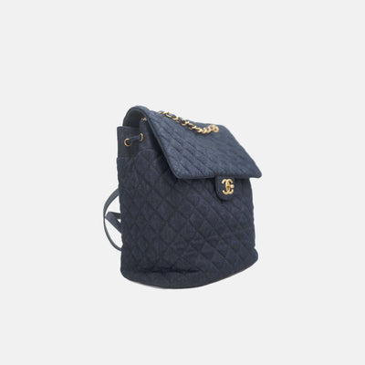 Chanel Quilted Denim Urban Spirit Backpack