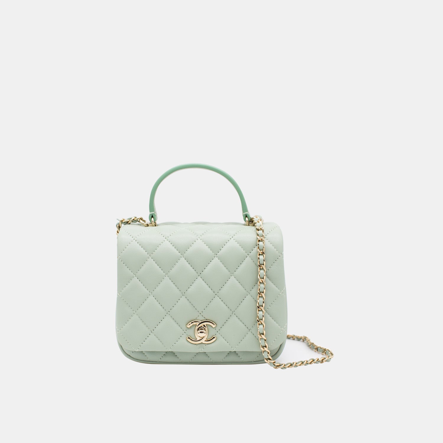 Chanel Green Quilted Patent Leather Mini Rectangular Classic Flap Ruthenium  Hardware, 2013 Available For Immediate Sale At Sotheby's