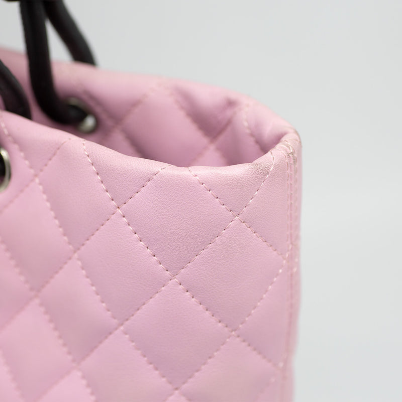 CHANEL Cambon large bag in pink smooth quilted lamb leather - VALOIS VINTAGE  PARIS