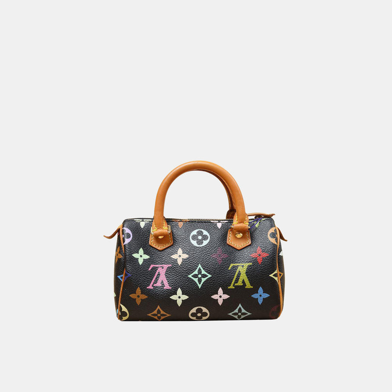 Louis Vuitton x Takashi Murakami mini Speedy bag in black