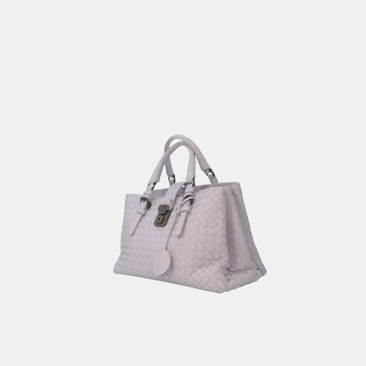 Bottega Veneta Purple Intrecciato Leather Roma Tote