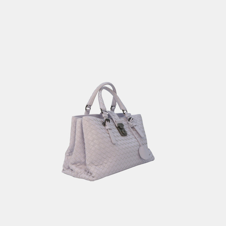 Bottega Veneta Purple Intrecciato Leather Roma Tote