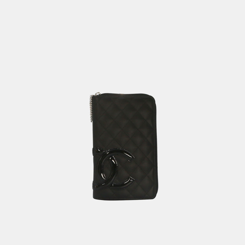 Chanel Black Cambon Zip Around Wallet – Trésor Vintage