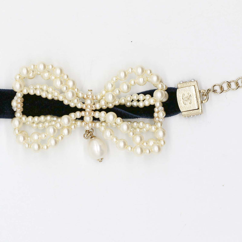 Chanel Velvet Bow Bracelet