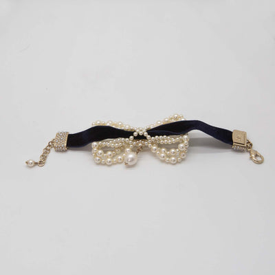 Chanel Velvet Bow Bracelet